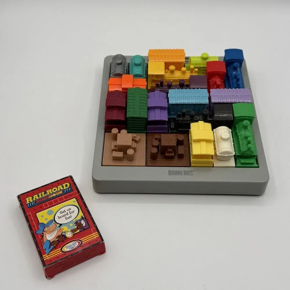 RAILROAD RUSH HOUR Train Escape Game complete Brain Teaser Puzzle Binary Arts